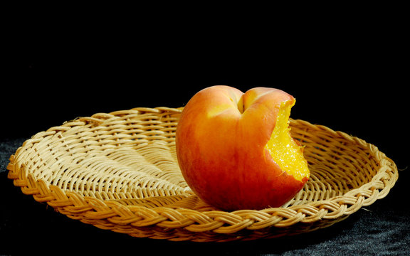 Bitten peach