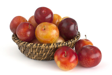 Red plums