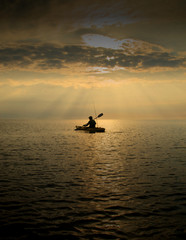 Fishing with kayak