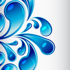 Eps water drop background