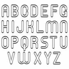 metal techno funny bubble font