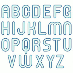 soft blue cold child funny bubble fonts