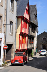Ruelle pittoresque en Bretagne, France
