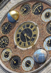Astronomical clock at the Zimmer tower in Lier, Belgium