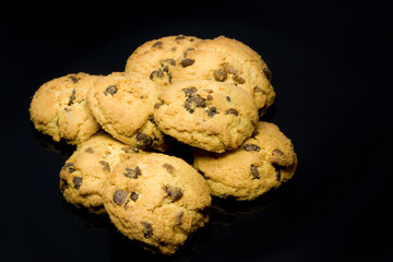 Cookies studio isolated on black background