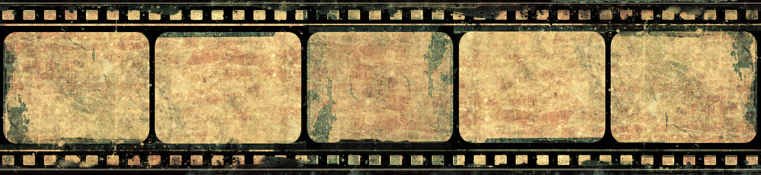 Grunge film frame with space for your  images