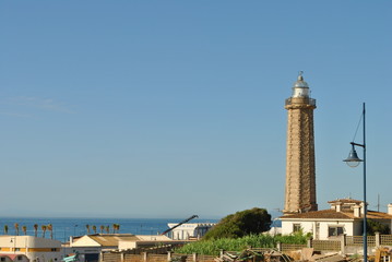 Fototapeta na wymiar Lighthouse, Estepona, Spain