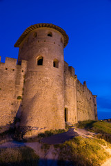 Fototapeta na wymiar Carcassonne nocą 03