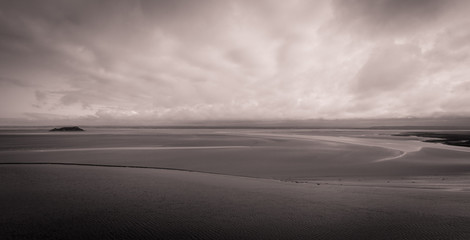 panorma sur la baie du mont saint michel