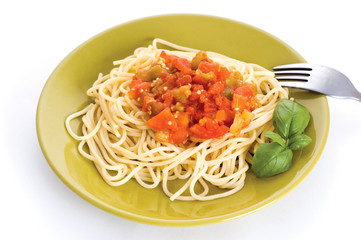 spaghetti with sauce