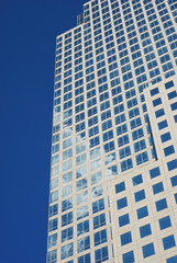 Fototapeta premium Modern urban office buildings in an abstract pattern