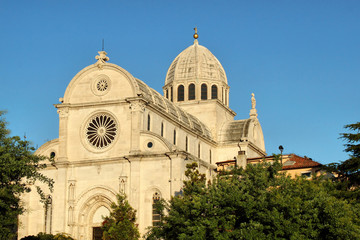 Fototapeta na wymiar Cathedral of St Jacob in Sibenik, Croatia