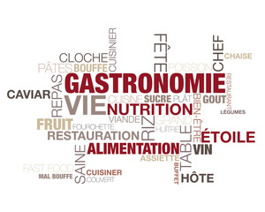 Fototapeta premium mots, gastronomie