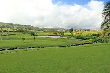 golf dans le sud de l'île Maurice