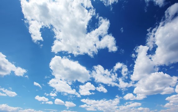 beautiful blue-sky with clouds