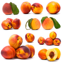 Juicy nectarines set