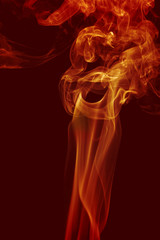 Abstract background of beautiful color smoke waves.