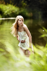 Young woman on a summer day.