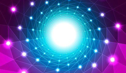 Vector Abstract Spiral Tunnel