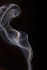 Abstract background of beautiful color smoke waves.