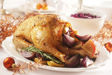 Christmas Dinner - Stuffed Duck German Style