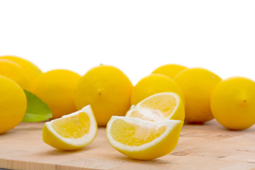 Fresh organic lemons