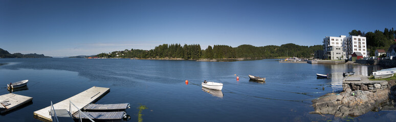 Fototapeta na wymiar Summerday at Fanahammeren Bergen Norway