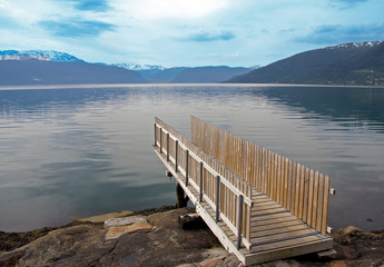 springboard to a lake