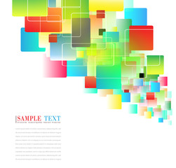 Abstract background colorful squares