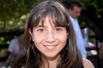 Portrait d'une jeune adolescente