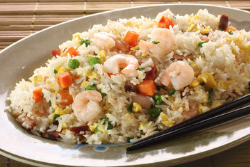 Shrimp fried rice © Barbara Helgason