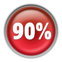 90 Prozent Button