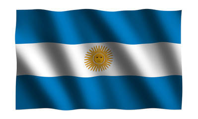 Argentina waving flag