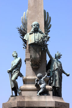 The old monument in Barcelona