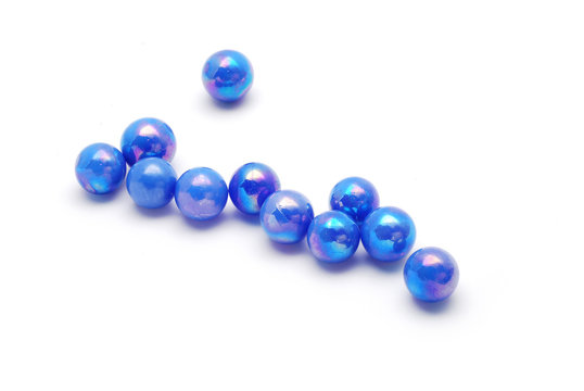 blue marbles