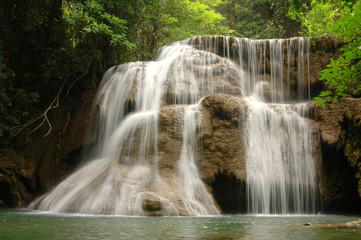 Waterfall, Kanchanaburi, Thailand