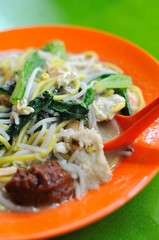 Chinese style vegetarian noodles