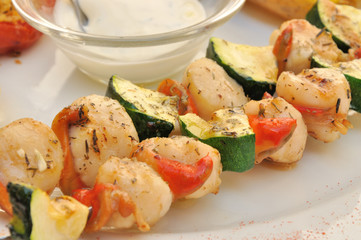 Brochette de Saint Jacques