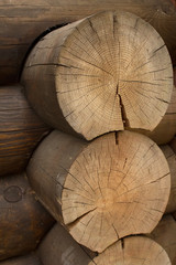 Wall  log   house