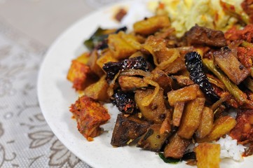 Malay potato cuisine