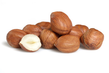 peeled hazelnut