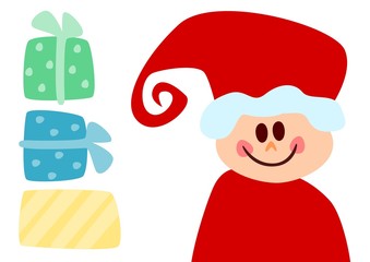 Wichtel mit Geschenken