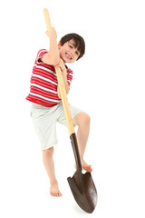 Boy with Shovel