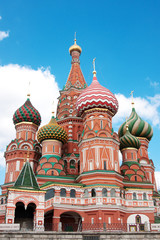Fototapeta na wymiar St. Basil's Cathedral in Moscow on red square