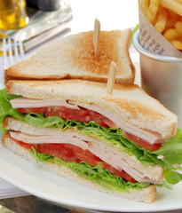 two sandwiches