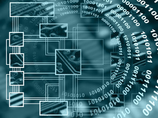 Electronics in blues