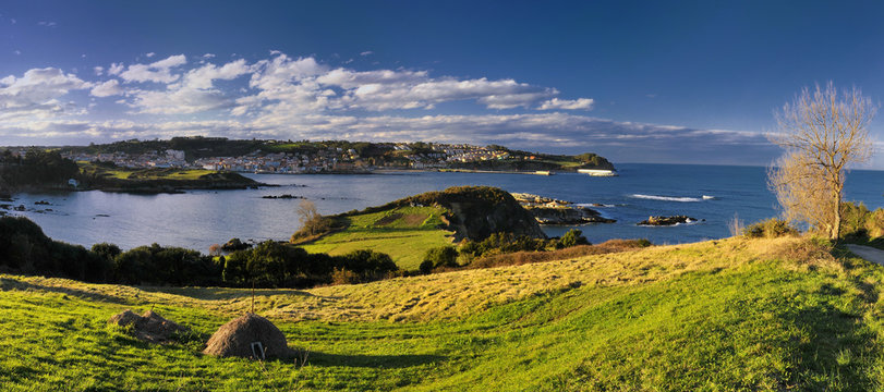Panoramica Luanco,Asturias,Espa&ntilde;a