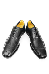 Male shoes isolated on the white background
