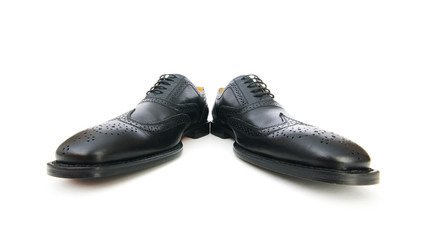 Male shoes isolated on the white background