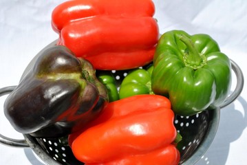 Pepper in a Collander